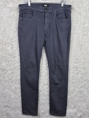 Paige Lennox Slim Straight Jean Pewter Stone Gray Mens 33 Stretch Denim